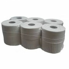 12 x Quality Mini Jumbo Toilet Tissue Rolls 150M 2PLY 76mm Core For Dispensers