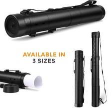 NEW EXTENDABLE WITH CARRY HANDLE PORTFOLIO TUBE STORAGE BOX DRAWING PRINT HOLDER
