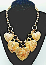 Opia Gold-Tone Embossed Hearts