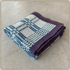 1900s - Vtg 88 X 66 Indigo