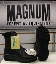 Magnum Uniform Safety Boot  Protector ST Black Leather Steel Toe Cap UK 4 EU 37