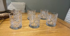 6 Lovely Cut Glass Whisky Whiskey Tumblers