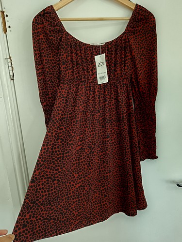 Rust red black - rust, print