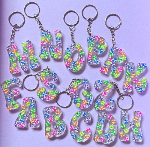 Personalised letter keyring - letter,