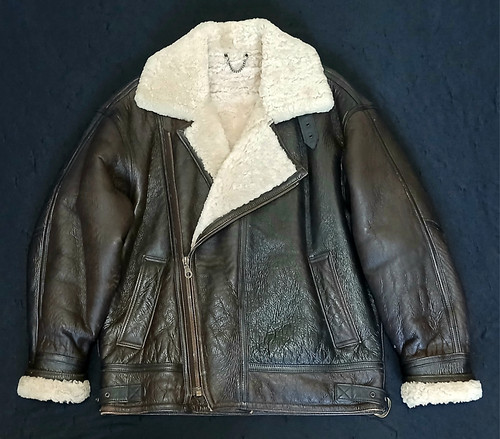 Vintage shearling aviator 3 - shearling,