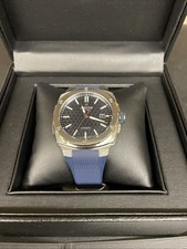 Alpina Alpiner Mens Watch. Steel Case & Blue Rubber Strap Watch