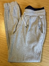 Tommy Hilfiger Trackies  Bottoms Sweat Joggers M  Grey Logo VGC