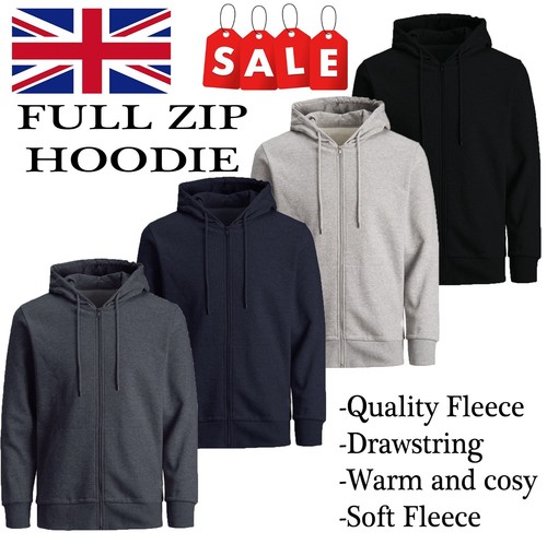 New mens plain - fleece, zip