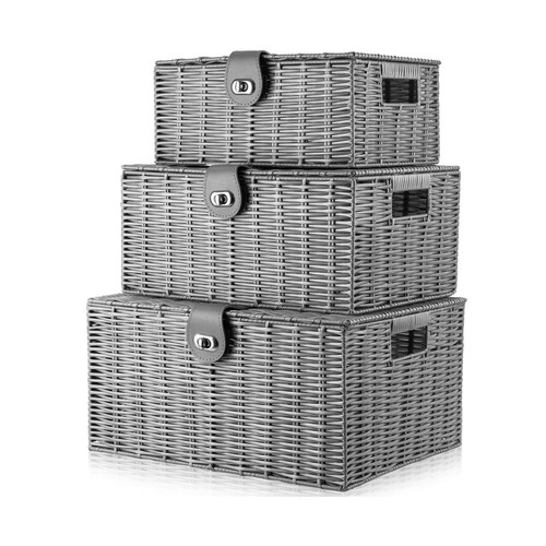 Set storage baskets resin - of, 3