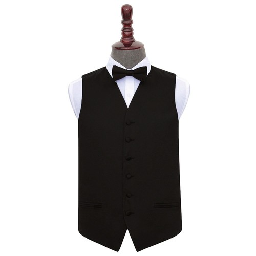 Black plain satin - plain, solid