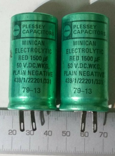 Vintage plessey capacitors - plessey,