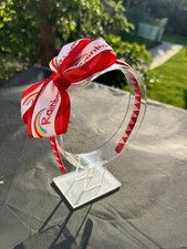 Handmade Rainbows (Girl Guiding Club Uniform) Bow On Woven Headband Alice band