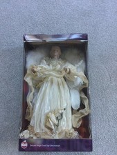 Large Xmas Tree deluxe Angel with fluffy wings From B&Q Unused In Box