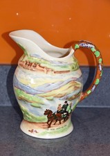Crown Devon Fieldings Large Killarney  Jaunting Car Jug 20 cms high