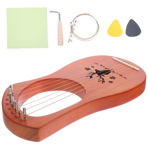 Set wooden lyre harp retro - set,