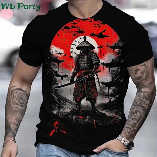 Printed japan samurai - samurai, t