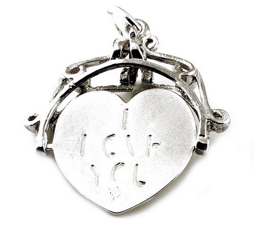 Sterling silver large love - sterling,