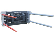 PROFORGE 4 Tine Side Squeeze Bale Grab/Clamp with Euro Brackets - For Round o...