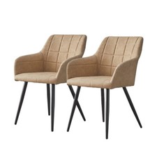 Pair of Faux Leather Dining