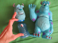 bottle sully sulley blue and MONSTERS INC FIGURE spare lid head toy set novelty