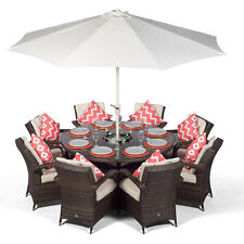 Arizona 8 Seater Round Rattan