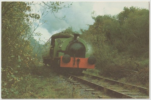 Railway postcard peckett - postcard,