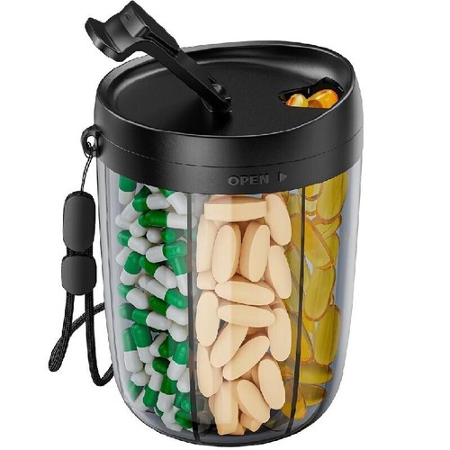 Large pill bottle organizer - large,