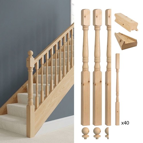 Pine georgian stair and - pine,
