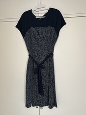 LAURA ASHLEY SHIFT DRESS NAVY
