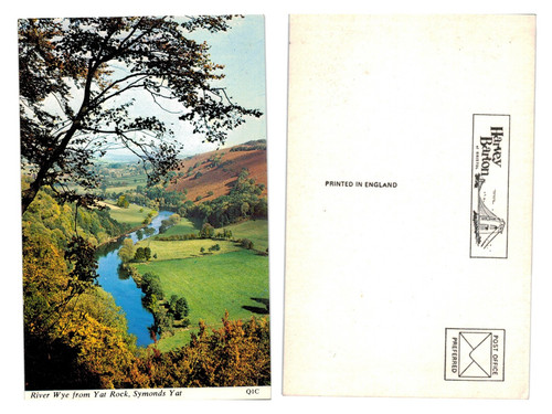 Postcard river wye from yat - river,