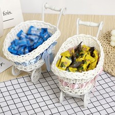 2 Pcs Cart Shape Woven Candy