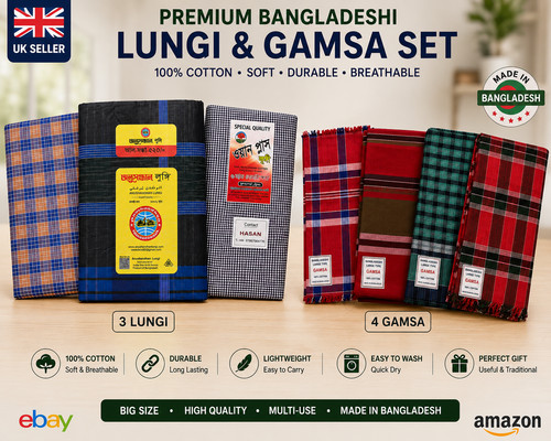 Cotton gamsa lungi - gamsa, &