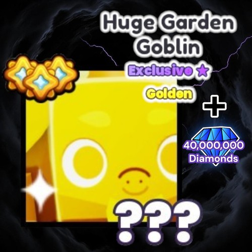 Golden huge garden goblin - golden,
