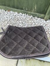 Eskadron Brown Velvet Saddle Cloth with Crystals Full