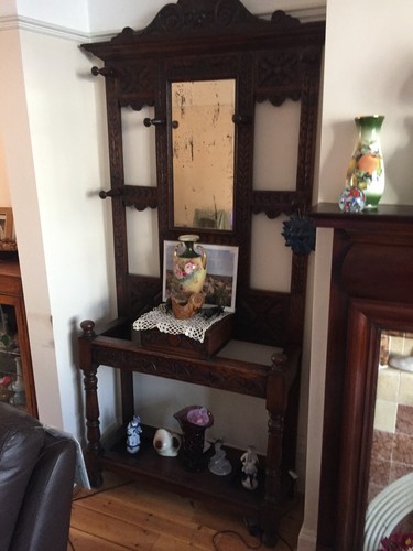 Edwardian hall stand for - an,