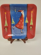 Vintage Santa Christmas Square