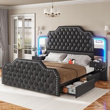 Queen Bed Frame with 53" Tall