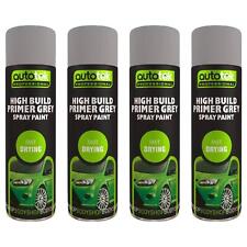 Grey High Build Primer Spray Paint 500mL x4 Fast Dry AutoTek Professional