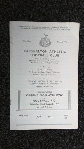 Carshalton athletic southall - carshalton,
