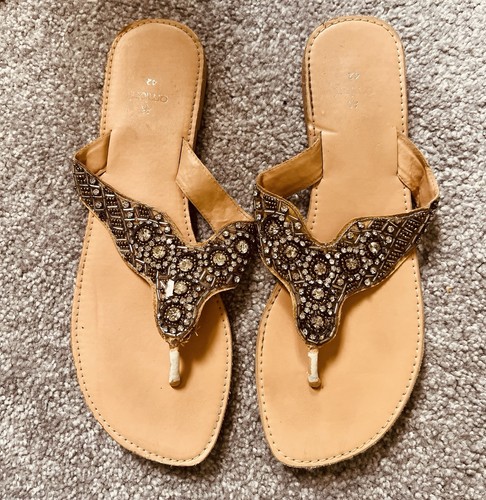 Beaded sandals size 8 - sandals.,