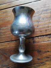 Vintage Pewter Goblet 11cm