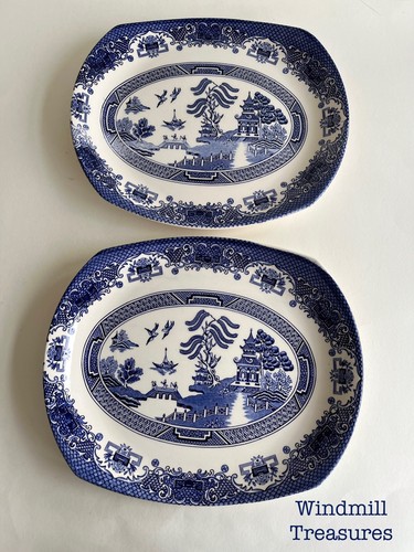 Pair eit blue willow - blue,