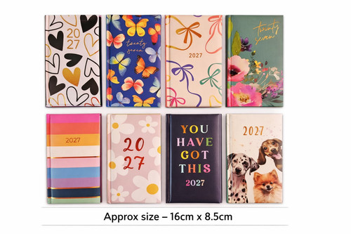 2027 slim diary week - diary, to