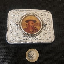Vintage Belt Buckle Depicting John Wayne.  MAFCO USA
