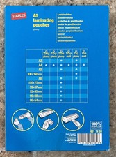 Staples A5 Laminating Pouches