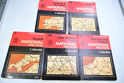 Vintage bartholomew maps uk - maps,