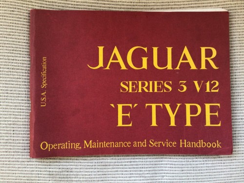 Jaguar type original - e-type, owners