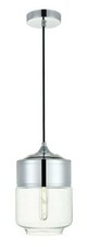 Chrome Pendant with Clear
