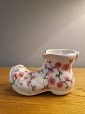 VINTAGE CHINA BOOT CHINESE ROSE ORNAMENT OLD FOLEY JAMES KENT LTD ,USED.