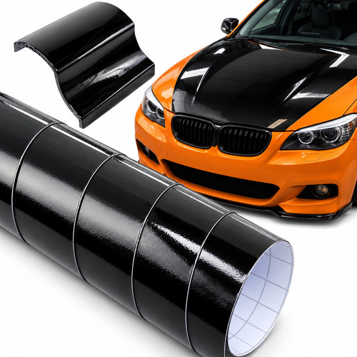 Piano black gloss vinyl - gloss, wrap